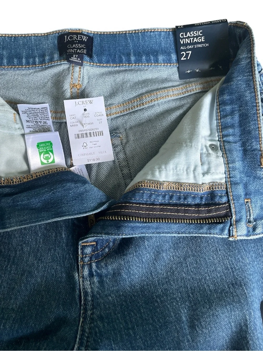 J. Crew Light Blue Women's Straight-Leg Jeans